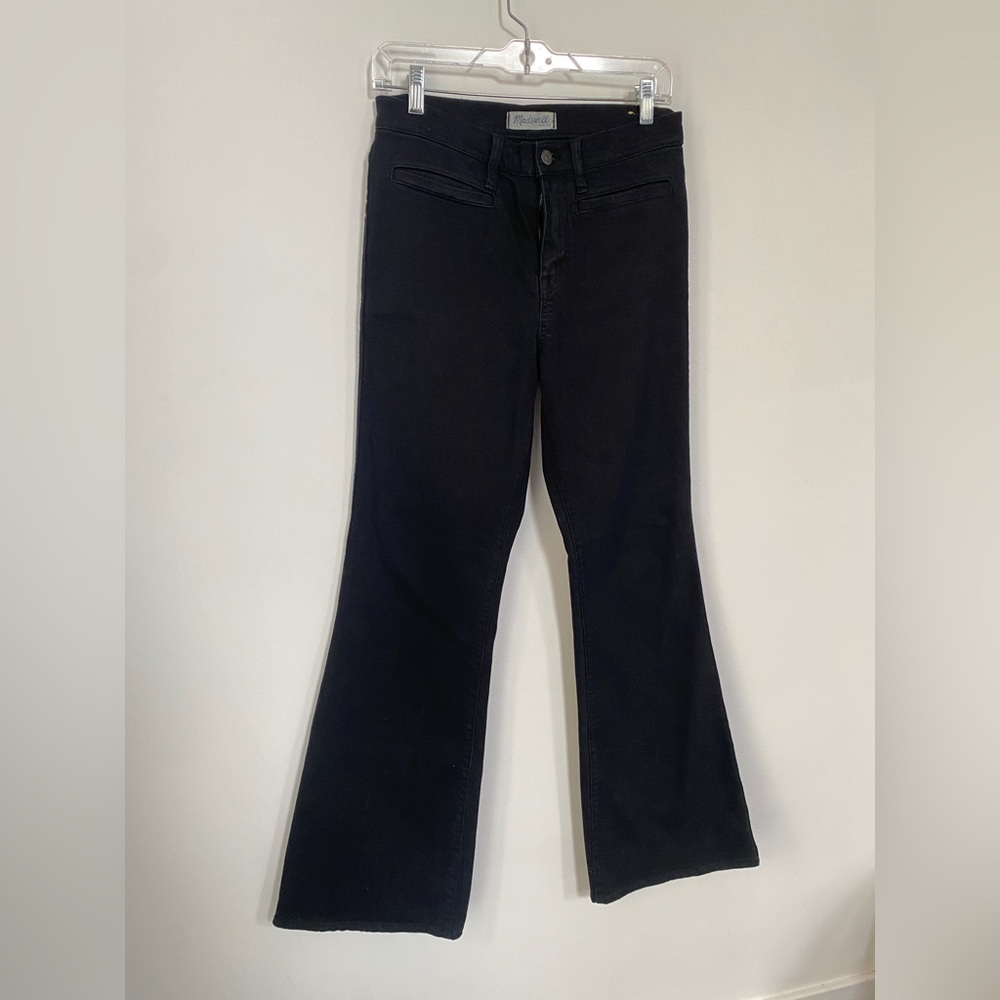 Madewell Flea Market Black Flare Jeans Size 28